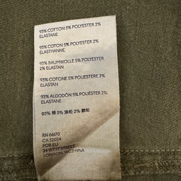 Free People We The Free Size 24 Zip Up Mini Skirt In Olive - Picture 4 of 4